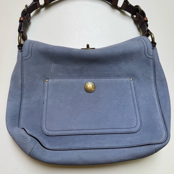 Coach Chelsea 2006 Suede/Nubuc Hobo Lavender/Light Blue - Picture 1 of 15